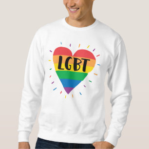 Sudadera Corazón arcoiris LGBT