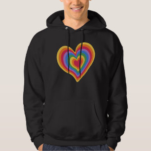 Sudadera Corazón arcoíris. Orgullo amor gay