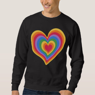 Sudadera Corazón arcoiris. Orgullo por el amor gay