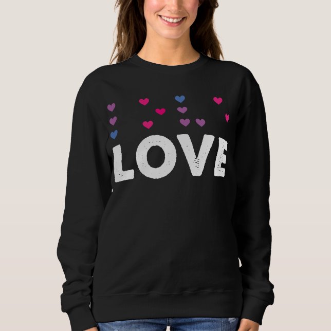 Sudadera Corazón Braille Alphabet Love Braille Language Dot (Anverso)