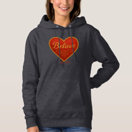 Sudadera Corazón con Cree en Oro