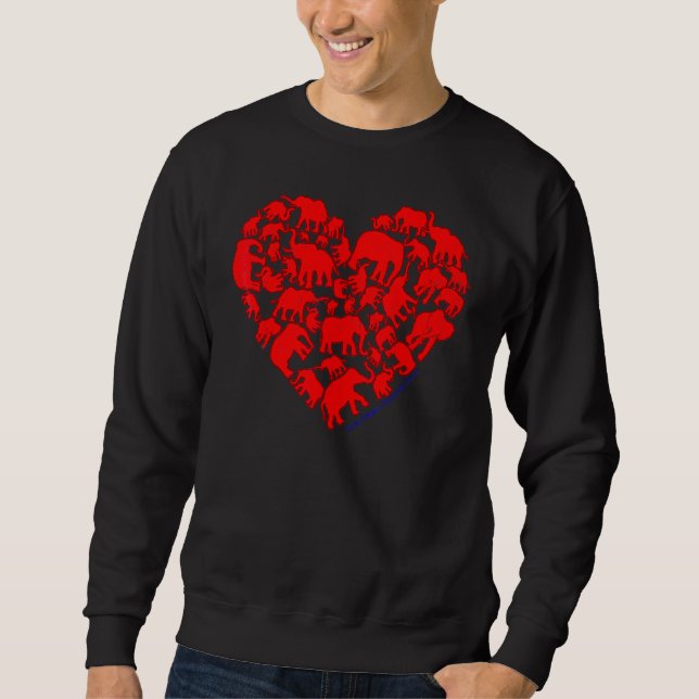 Sudadera Corazón Consciente Bondad Amorosa Compasión Elefan (Anverso)