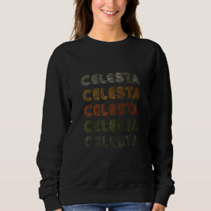 Sudadera Corazón de Amor Celesta Estilo GrungeVintage Negro