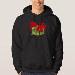 Sudadera Corazón de Amor Gráfico Día de San Valentín Cocodr