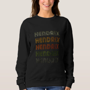Sudadera Corazón de amor Hendrix Estilo Grungevintage Negro