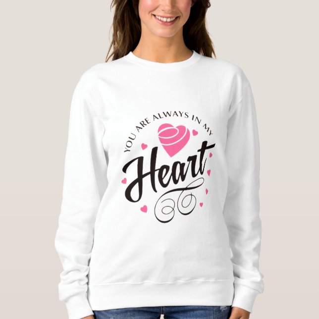 Sudadera Corazón de Amor Romántico (Anverso)