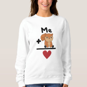 Sudadera Corazón de animales de bosque de ecuación de amor