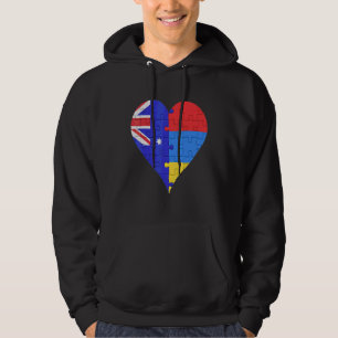 Sudadera Corazón de bandera armenia australiana