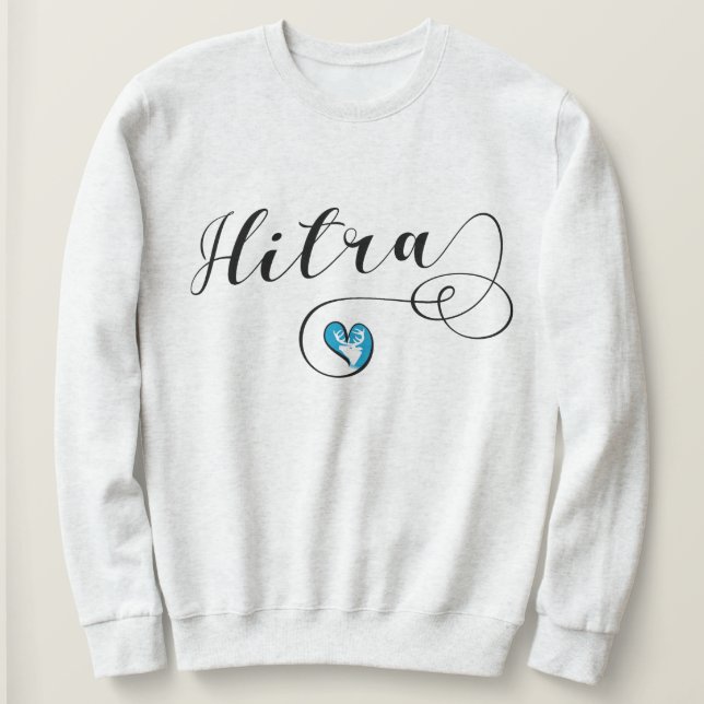 Sudadera Corazón de bandera hitra, Noruega (Anverso del diseño)