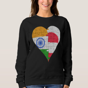 Sudadera Corazón de bandera india groenlandés