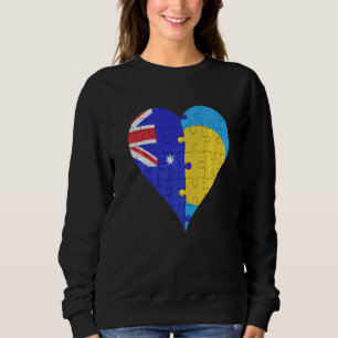 Sudadera Corazón de bandera palauana australiana