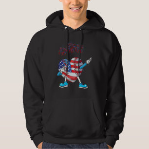 Sudadera Corazón de béisbol Corazón de bandera americana So