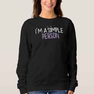 Sudadera Corazón de colores Soy una persona simple que dice