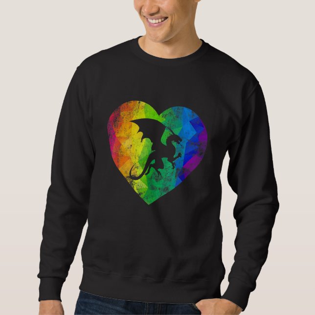 Sudadera Corazón de Dragón Volador Dragones Mitológicos Vin (Anverso)