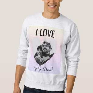Sudadera Corazón de foto de pareja de Personalizados de oro