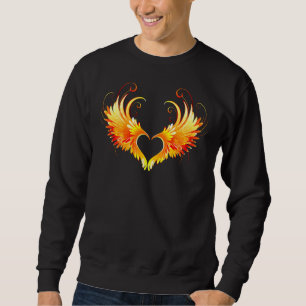 Sudadera Corazón de Fuego Ángel con Alas