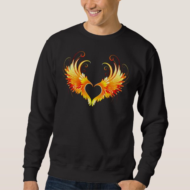 Sudadera Corazón de Fuego Ángel con Alas (Anverso)