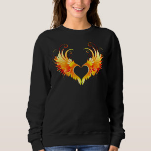 Sudadera Corazón de Fuego Ángel con Alas