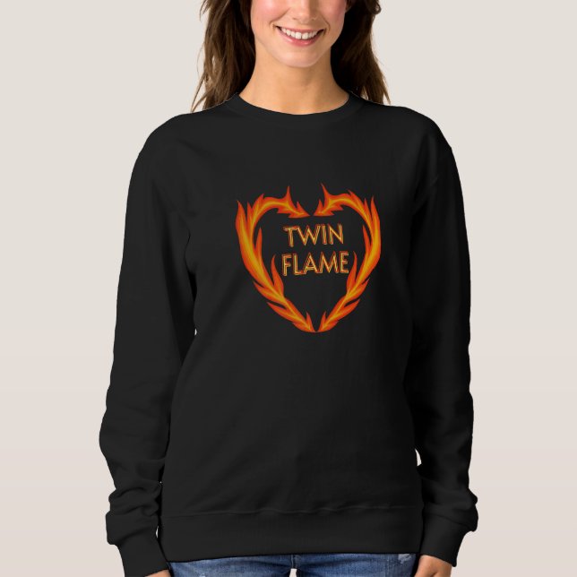 Sudadera Corazón de Fuego de la Llama Gemela (Anverso)