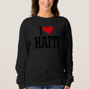 Sudadera Corazón de Haití con corazón rojo amo Haití 1