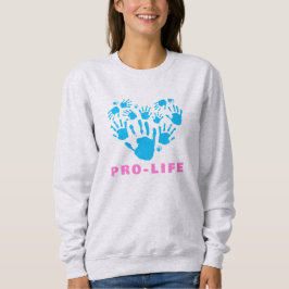 Sudadera Corazón de Huella Pro-Vida – Conciencia del Valor