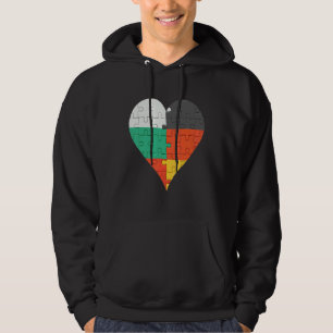 Sudadera Corazón de la bandera alemana búlgara