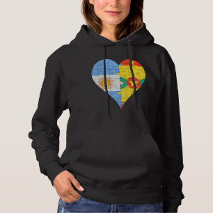 Sudadera Corazón de la bandera argentina de Granada