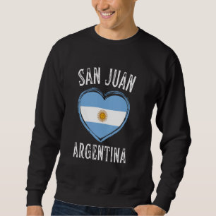 Sudadera Corazón de la Bandera Argentina San Juan