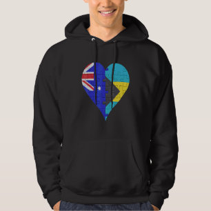Sudadera Corazón de la bandera australiana