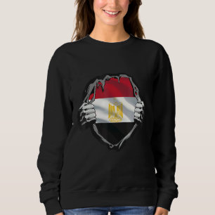 Sudadera Corazón de la bandera de Egipto