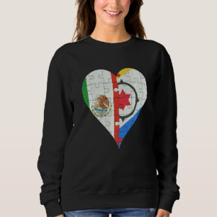Sudadera Corazón de la bandera holandesa de Bonaire