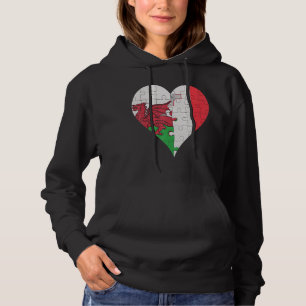 Sudadera Corazón de la bandera maltesa galesa