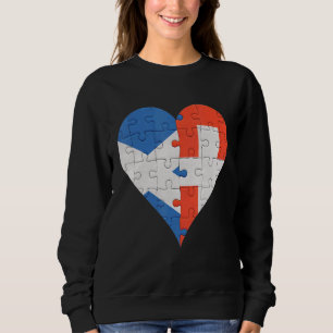 Sudadera Corazón de la bandera suiza de Escocia