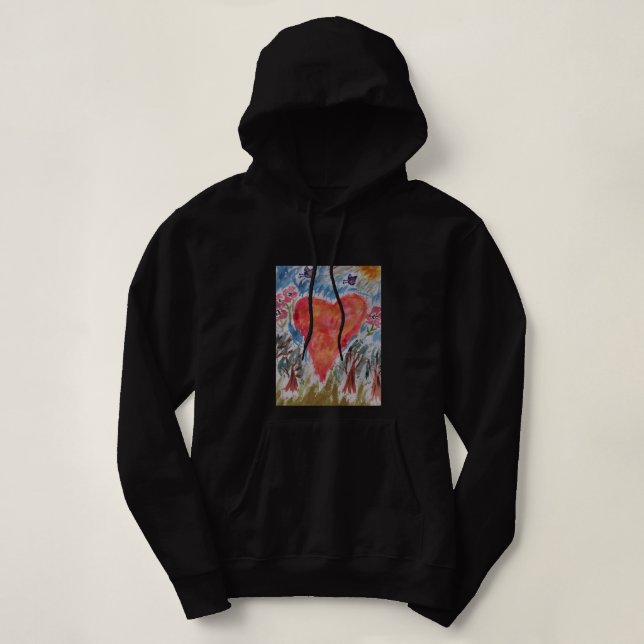 Sudadera Corazón de la casa del planeta (Diseño del anverso)