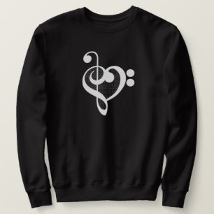 Sudadera Corazón de la música - Me encanta la música