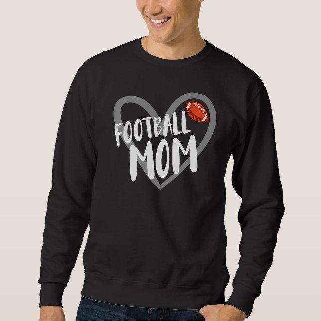 Sudadera Corazón de mamá de fútbol (Anverso)
