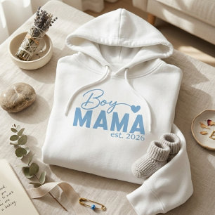 Sudadera Corazón de Mamá de Niño Año Establecido Cita de Ma