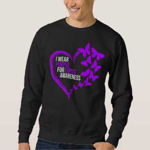 Sudadera Corazón de mariposa morada usamos Lupus Awaren mor