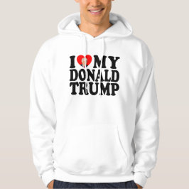 Sudadera Corazón de mi Donald Trump 47° presidente