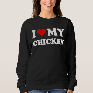 Sudadera Corazón de mi pollito me encanta mi gallina cute g