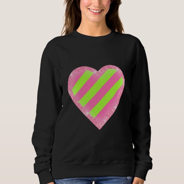 Sudadera Corazón de neón (Anverso)