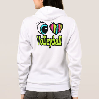 Sudadera Corazón de ojos brillante me encanta el voleibol