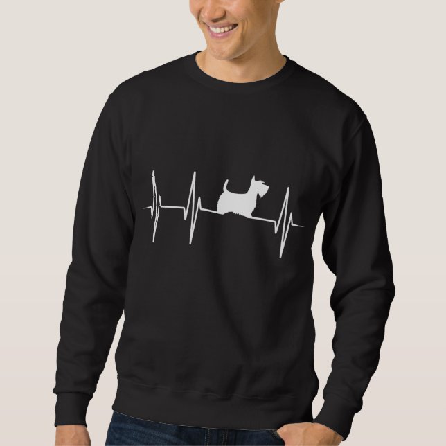 Sudadera Corazón de perro del Territorio de Escocia - Perro (Anverso)