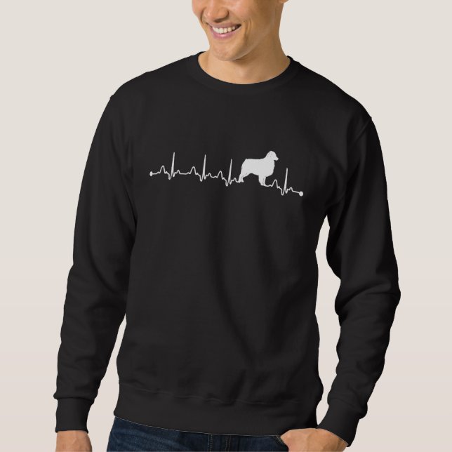 Sudadera Corazón de perro pastor australiano, mamá de perro (Anverso)
