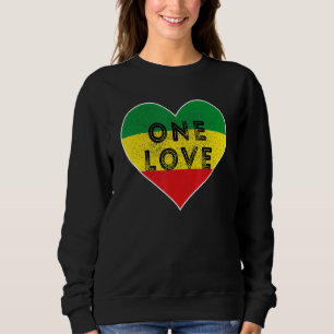 Sudadera Corazón de Reggae Un Amor Música Rasta Reggae Rast