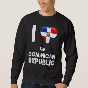 Sudadera Corazón de República Dominicana Me Encanta La Repú