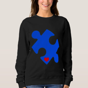Sudadera Corazón de rompecabezas del autismo