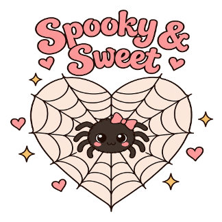 Sudadera Corazón de Telaraña Encantador Espeluznante Dulce
