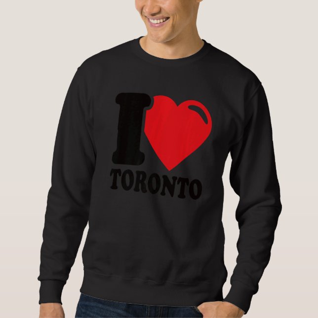 Sudadera Corazón de Toronto, bella ciudad canadiense que am (Anverso)