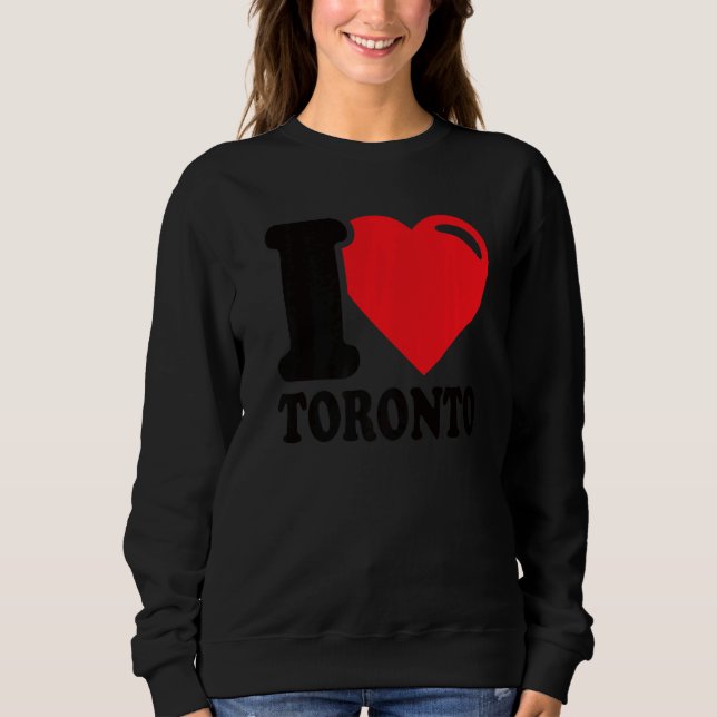 Sudadera Corazón de Toronto, bella ciudad canadiense que am (Anverso)